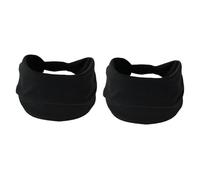 rockible 2Pcs Headband Bandanas Washable Breathable Stretch Belt Sweatband Hairband for Training Fitness Workout Football Basketball, Negro