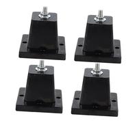 rockible 4 piezas de aisladores de vibración para acondicionador, almohadillas antivibración, soporte de montaje, almohadilla amortiguadora de impactos de base, S