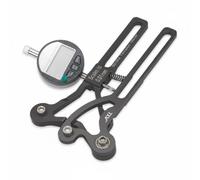 rockible Ajustador de Rueda de Bicicleta Medidor de Tensión de Radios Calibrador de Rueda Herramienta de Alineación Lectura Clara Aleación de Aluminio Adecuado, Negro, Electrónico