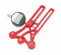 rockible Ajustador de Rueda de Bicicleta Medidor de Tensión de Radios Calibrador de Rueda Herramienta de Alineación Lectura Clara Aleación de Aluminio Adecuado, Rojo, Electrónico