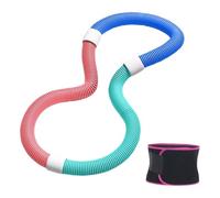 rockible Aro de Fitness con Peso, Diseño Cómodo Y Cómodo con Cinturón de PVC para Abdominales, Ideal para Gimnasio, Hombres, Mujeres Y Viajes, 1.2 Kg
