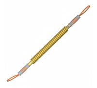 rockible Barra de Resistencia Fitness de Pecho Herramienta de Fuerza Barra de Resorte Trabajo de Pecho Hombros Brazos Acero con Agarre Antideslizante Adecuada, Dorado, Gris, Naranja, 40KG