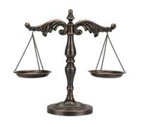 rockible Báscula corativa Envejecido Báscula Vintage Estilo Europeo Mesa para Coleccionistas, Oficina, Bronce Envejecido