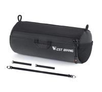 rockible Bolsa para Manillar de Bicicleta Bolso Delantero de Bici Pack de Almacenaje Cilíndrico con Cremallera Resistente al Agua Adecuada para Ciclismo