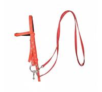 rockible Brida para Equitación Brida Cabezada Conjunto Ajustable Resistente al Desgaste con Cabezada Dividida Adecuada para Trabajo en Pista Salidas Ejercicio Continuo, Rojo, Grande