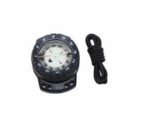 rockible Brújula de Buceo Compacta con Chaleco Correa Ajustable Control de Rumbo Confiable Adecuada para Exploración Prácticas de Buceo, Negro, Talla Única