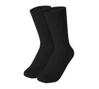 rockible Calcetines de Patinaje sobre Hielo Calcetines de Patinaje artístico de Color sólido Medias hasta la para Trabajadores y Estudiantes, Negro