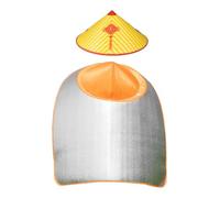 rockible Capa con capucha y protector solar de película de aluminio, gorra protectora para trabajo agrícola, cosecha de té y