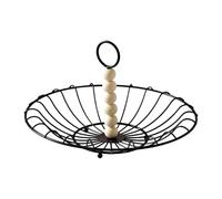 rockible Cesta de Alambre para Frutas, Cesta para Guardar con Asa, Bandeja para Servir Que Ahorra Espacio, Elegante Recipiente para Servir, S, tal como se describe, B