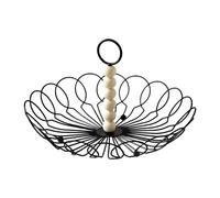 rockible Cesta de Alambre para Frutas, Cesta para Guardar con Asa, Bandeja para Servir Que Ahorra Espacio, Elegante Recipiente para Servir, S, tal como se describe, D
