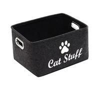 rockible Cesta de Almacenamiento de Juguetes para Perros, Caja de Juguetes para Gatos, Contenedores de Fieltro para Mascotas, Cesta para Cosas de Cachorros, Co