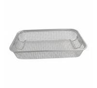rockible Cesta de Limpieza de Malla de Acero Inoxidable 304 Cesta Canasta Contenedor para Ultrasonidos con Acabado Electropulido y Malla Cerrada Protege Piezas, 2.2L, Regular Móvil