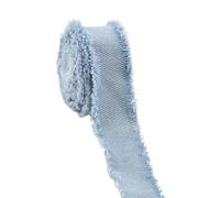 rockible Cinta Vaquera, Cinta para Coser, Adornos, Lazo para el Pelo, Accesorio para Manualidades, Ropa de Vestir, Azul Claro