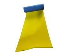 rockible Colchoneta Flotante para Piscina, Colchón Enrollable de Espuma de Alta Densidad para Verano, Playa, Agua, Recreación Y Relajación Al Aire Libre, Azul Amarillo