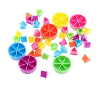 rockible Conjunto de 42 Piezas de Tarta para Aprender Fracciones de Matemáticas