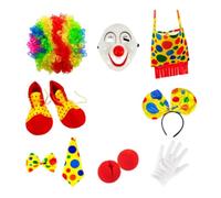 rockible Conjunto Disfraz para Fiestas para Adultos, con Guantes, Ideal para Juegos rol, Disfraces y Cosplay para circos, y
