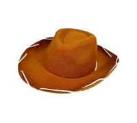 rockible Cowboy Cowgirl Gorro de Vestuario de Disfraces de la Moda de la Moda del Sombrero de Sol de Borde para Caminar Adultos Montar, MarrÓn