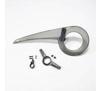 rockible Cubierta de Cadena de Bicicleta Protector de Plato Guardacadena Carcasa en Plástico PP Cobertura Amplia para 32-38T Montaje Trasero con Soporte, Negro Transparente