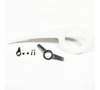 rockible Cubierta de Cadena de Bicicleta Protector de Plato Guardacadena Carcasa en Plástico PP Cobertura Amplia para 32-38T Montaje Trasero con Soporte, Blanco