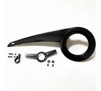 rockible Cubierta de Cadena de Bicicleta Protector de Plato Guardacadena Carcasa en Plástico PP Cobertura Amplia para 32-38T Montaje Trasero con Soporte, Negro