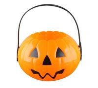 rockible Cubo de de Halloween, Cesta de Dulces, Cubo de Calabaza, decoración de Halloween para Las Fiestas, Naranja