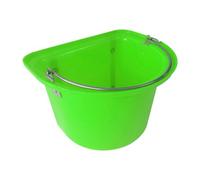 rockible Cubo de para Caballos Comedero ergonómico para Caballos Granja con Forma de D Ahorra Espacio Resistente al Desgaste Versátil Comedero, Verde