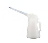 rockible Dispensador Aceite con Escala Antigoteo Jarra Graduada para Aceite Resistente a la Corrosión Aceitera Plástico con Larga para Mecánicos, 4L