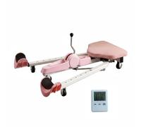 rockible Entrenador de Estiramiento de Piernas Máquina de Apertura Extensor de Flexibilidad Estirador con Puntos de Apoyo Acolchados y Rango Ajustable Apto , Rosa , Versión Estándar con Temporizador