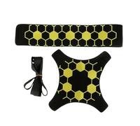 rockible Entrenador de Fútbol Infantil Balón Entrenamiento Niño Correa Elástica Cinturón Ajustable para Dominio y Juegue de Pared Material Cómodo Adecuado para, Amarillo