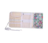 rockible Estuche para Ganchos de Ganchillo, Accesorios de Ganchillo, Bolsa de Almacenamiento de Agujas de Tejer de Tela Oxford Multifuncional, Bolsa Enrollable, Peonía, Individual