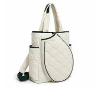 rockible Estuche para Raquetas Bolsa Deportiva Organizador Funda Protector Portaequipaje Acolchado de Nylon con Transporte Ajustable y Doble Asa Adecuado para, Array, Blanco Sucio