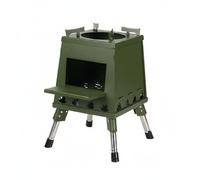 rockible Estufa de Camping Plegable Portátil Estufa Horno Parrilla Cocina de Leña de Acero al Carbono con Diseño Compacto y Combustión Eficiente Adecuada para Acampada Picnic Viaje, Verde, Pequeño