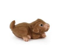 rockible Figura con Pelo Velludo Figuras Cachorros Resina Mini Perrito Peluche Miniatura para Coleccionistas, Escritorio, Estantería, Perro Mascota De Pelo Amarillo