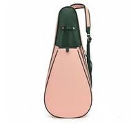 rockible Funda para Raqueta de Tenis Bolsa Porta Raquetas Estuche Protector Organizador con Compartimento Amplio Bolsillo Interno Tejido Forma Estructurada, Rosado, Rosado Y Verde, Grande