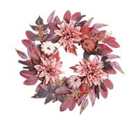 rockible Guirnalda flores artificiales para puerta principal, regalo, adorno, guirnalda 53 cm, otoñal para el hogar, fiestas, porche, bodas y días
