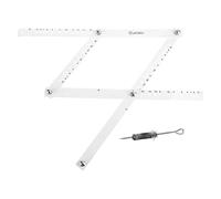 rockible Herramienta de Dibujo de Artista de Pantógrafo de 340 Mm Regla de Escala Plegable Métrica para Oficina