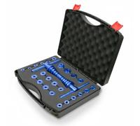 rockible Instalador de Rodamientos de Bicicleta Juego de y Montaje Extractor de Rodamientos Kit con Anillos Diversos Aleación de Aluminio y Acero Transferencia, Azul Real