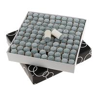 rockible Juego de 100 Piezas de Virolas para Taco de Billar, 13mm Plástico y Cuero, Fácil Reemplazo para Reparación de Tacos de Billar