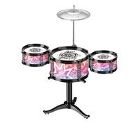 rockible Juego de batería para niños Principiantes, Juguete Musical, Juguete sensorial de Aprendizaje temprano para Puesta, Edades 2, 3, 5, 6 años, 3 tomos