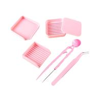 rockible Kit de Bandeja para Manualidades con Cuentas fusibles, tableros Perforados, Alta eficiencia, Resistente, con Juego de Herramientas para clasificar