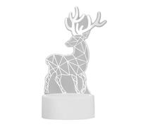 rockible Lámpara de noche con luz nocturna 3D, decorativa, decoración de dormitorio USB, lámpara de mesa para Hotel, cafetería, decoración del Día de San, ciervo