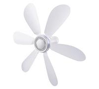 rockible Mini Ventilador de Techo Portátil USB, Ventilador de Techo Colgante con Alimentación USB, Tienda de Campaña, Silencioso, Escritorio