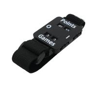 rockible Muñequera para Tenis, de puntuación, Correa de muñeca Ajustable para fútbol, Negro