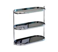 rockible Organizador Acrílico Maquillaje Multifuncional Baño Mesa Resisn Al Agua Organización l Hogar para Tocador, Plateado Y Crema, Dos Niveles