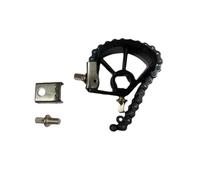 rockible Pedal simple de doble cadena, accesorio de pedal, pieza de repuesto para batería, pedal útil y resistente, martillo de pedal, cadena de pedal, kit de, Negro