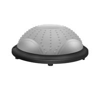 rockible Pelota de Equilibrio con Bandas de Resistencia Y Bomba de Pie, Entrenamiento Básico, Media Pelota de Ejercicio Portátil con Tapón de Aire para Baile, Gris