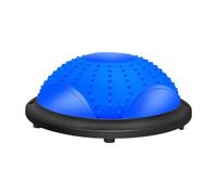 rockible Pelota de Equilibrio con Bandas de Resistencia Y Bomba de Pie, Entrenamiento Básico, Media Pelota de Ejercicio Portátil con Tapón de Aire para Baile, Azul