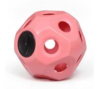 rockible Pelota Dispensadora Forraje Interactivo Bola Alimentación Antienvejecimiento Bola Dispensadora Comida para Ganado, Burros, Corral, Rosa