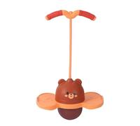 rockible Pelota Pogo para niños, Antideslizante, para Exteriores e Interiores, con luz, para Juegos de Fitness, Deportes, Parque Infantil, Entrenamiento, MarrÓn