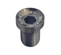 rockible Perno de Brazo de manivela de Bicicleta, Accesorio de Ciclismo, Perno de bielas M15 liviano y portátil, Tornillo de bielas de Bicicleta para, Gris